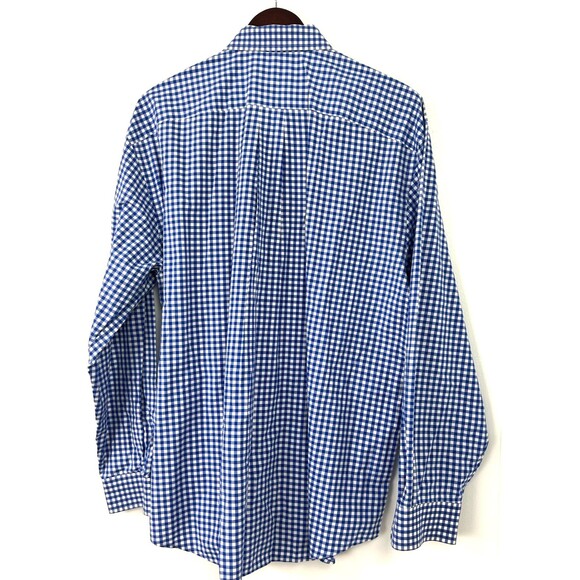 Vineyard Vines Mens Shirt Sz XL Cooper Fit Gingham Blue Check Performance 1134H4 - Picture 7 of 11